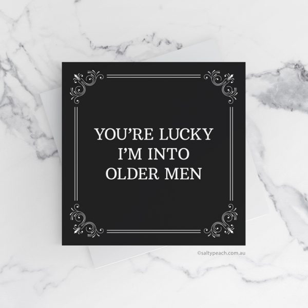 Older Men Birthday card