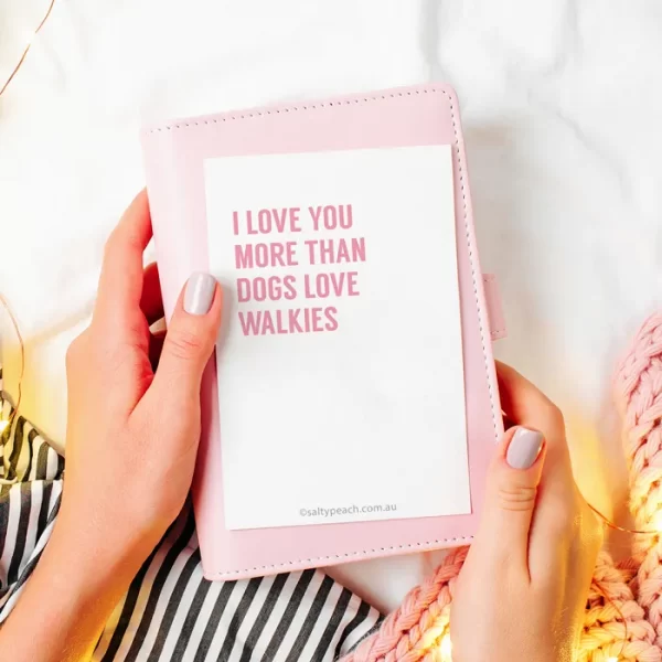 Dogs and Walkies Love Card