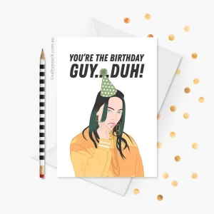 Billie Eilish Birthday Guy card