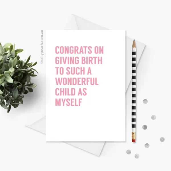 Congrats on Giving Birth Card