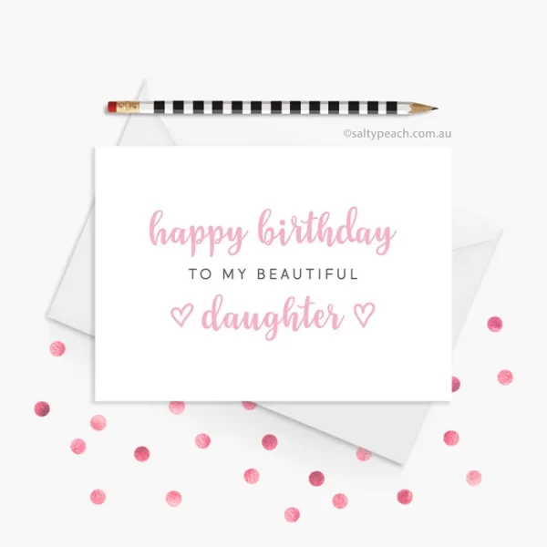 Personalised Birthday Card - Daughter