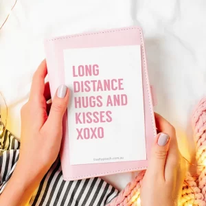 Long Distance Hugs and Kisses Card