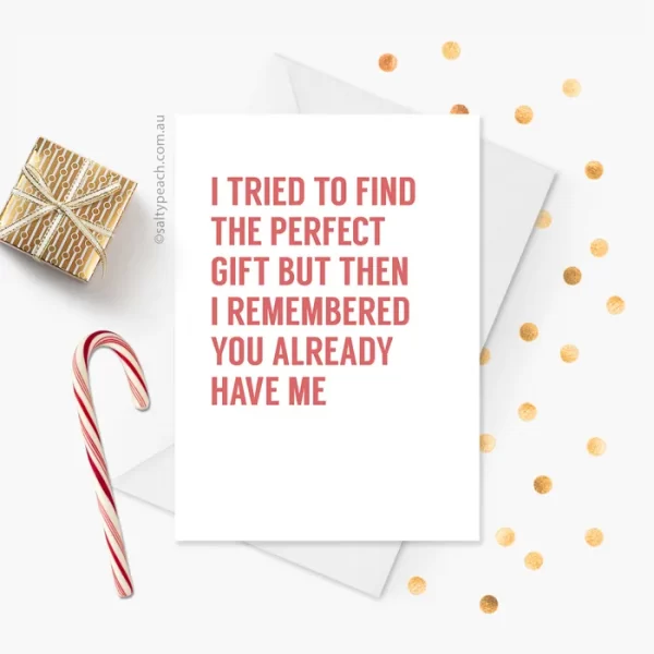 Perfect Gift Christmas Card
