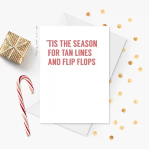 Tan Lines and Flip Flops Card