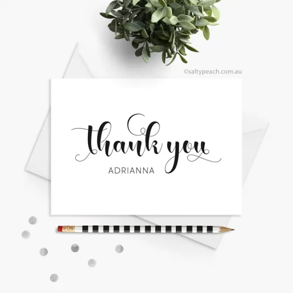 Wedding Thank You Card Adrianna