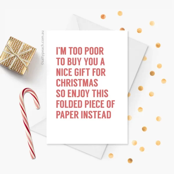 Nice Gift Christmas Card