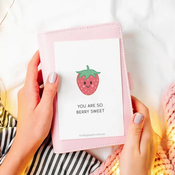 Sweet Strawberry Love Card
