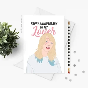 Taylor Swift Lover Anniversary Card