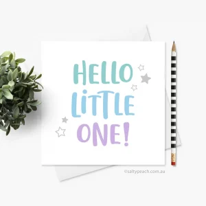 Hello Little One Baby card