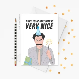 Borat Birthday Card
