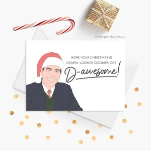 Andy Bernard D-Awesome Christmas Card