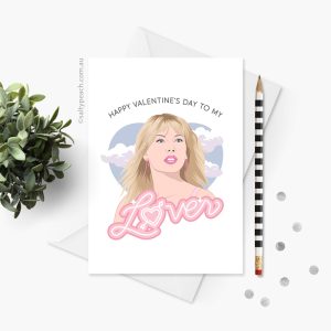 Taylor Swift Pastel Lover Valentine Card