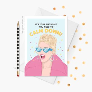 Taylor Swift Calm Down Birthday Card