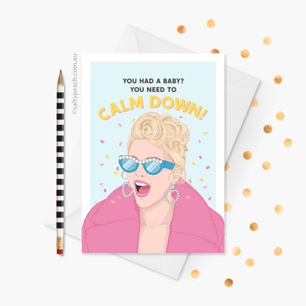 Taylor Swift Calm Down New Baby Card