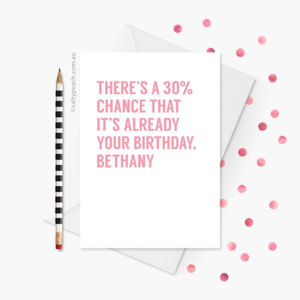 Mean Girls Quote Birthday Card Bethany