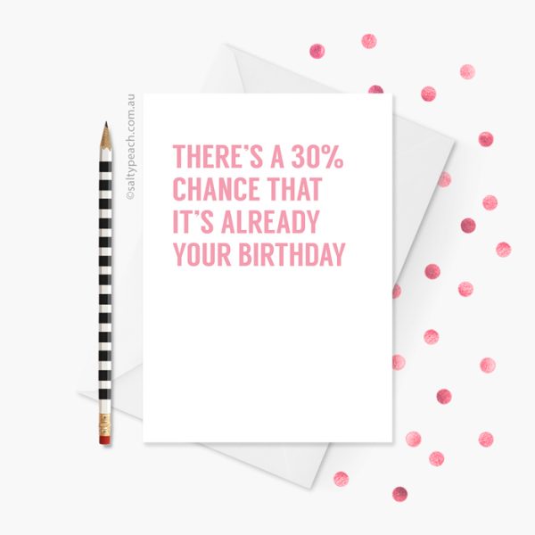 Mean Girls Quote Birthday Card Pink