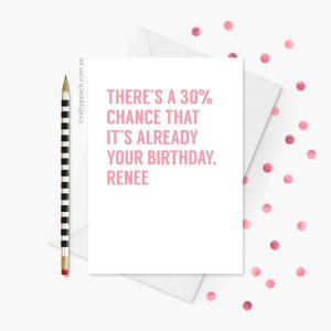 Mean Girls Quote Birthday Card Renee