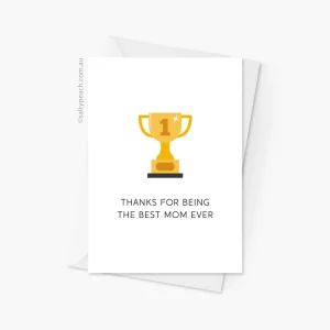 Best Mom Trophy Card