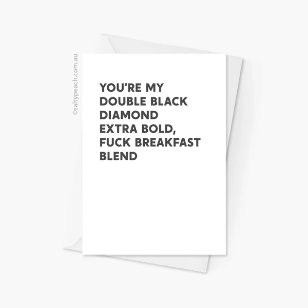 Mark Corrigan Double Black Diamond Card - Black