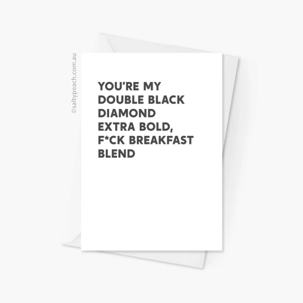 Mark Corrigan Double Black Diamond Card - Black, Censored