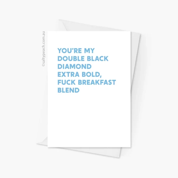Mark Corrigan Double Black Diamond Card - Blue