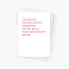 Mark Corrigan Double Black Diamond Card - Pink