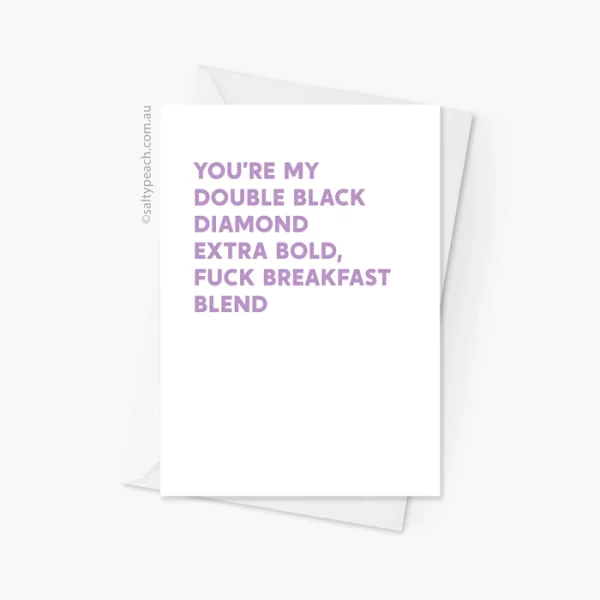 Mark Corrigan Double Black Diamond Card - Purple