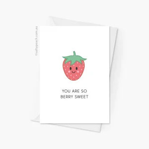 Sweet Strawberry Love Card