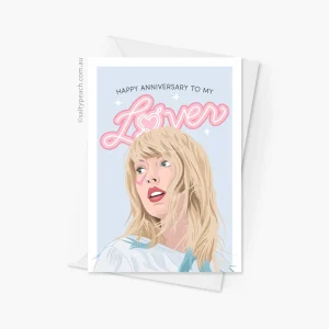 Taylor Swift Lover Anniversary Card