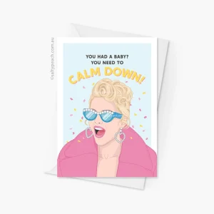 Taylor Swift Calm Down New Baby Card