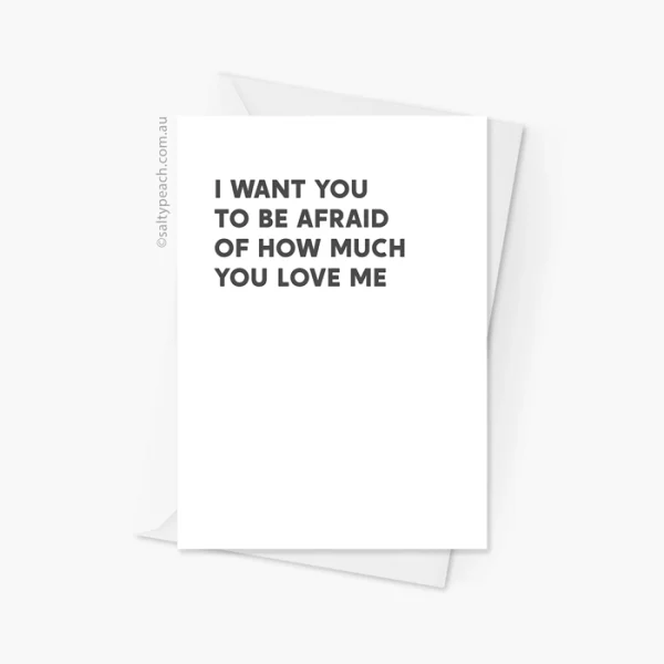 Michael Scott Love Me Card Black
