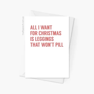 Leggings Christmas Card