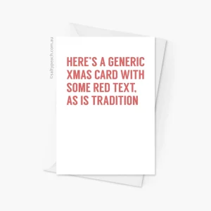 Generic Xmas Card