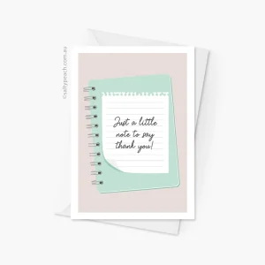 A Little Thank You Note Card
