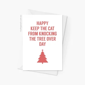 Funny Cat Christmas Card