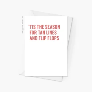 Tan Lines and Flip Flops Card