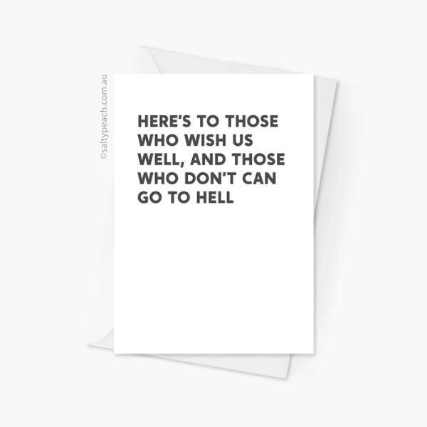 Elaine Benes Well Wishes Card - Black
