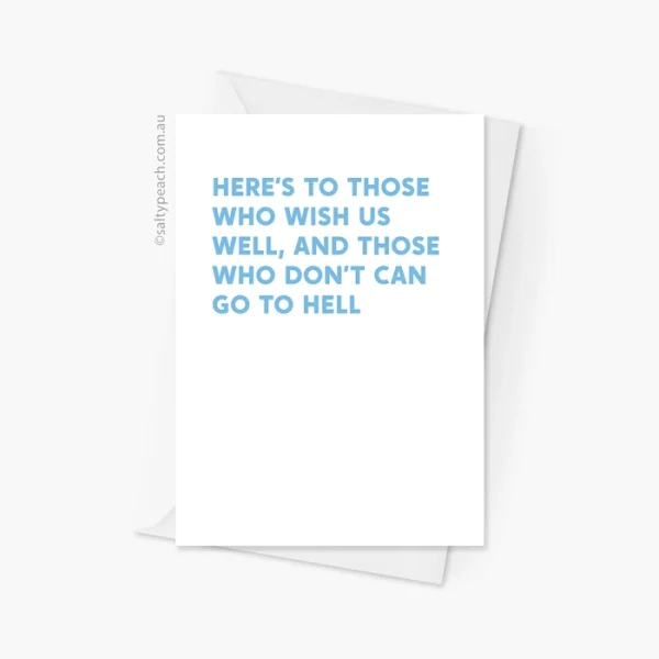 Elaine Benes Well Wishes Card - Blue