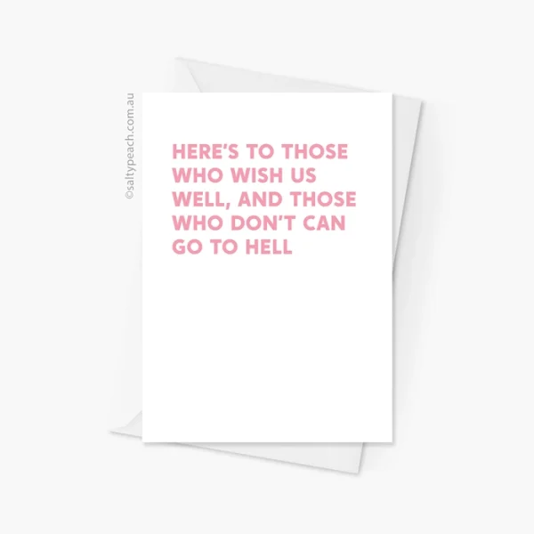 Elaine Benes Well Wishes Card - Pink