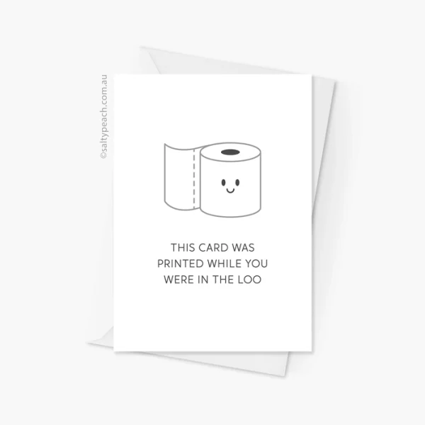 Funny Toilet Paper Card for Coworker