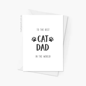 Best Cat Dad Card