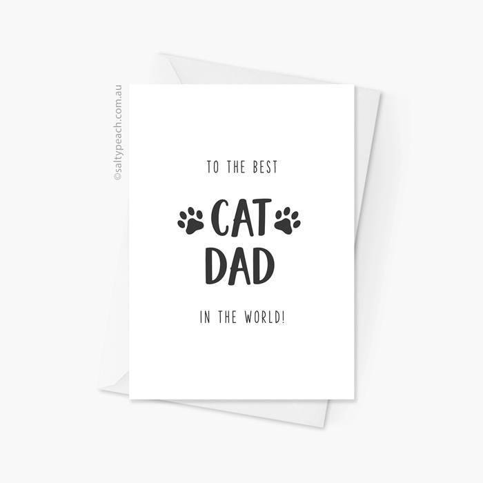 Best Cat Dad Card