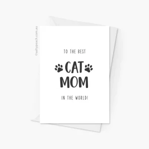 Best Cat Mom Card