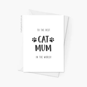 Best Cat Mum Card