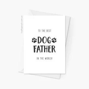Best Dog Father Card