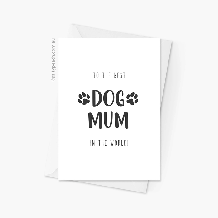 Best Dog Mum Card